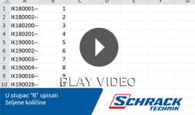 Web kupnja ili ponuda putem Vaše Excel tablice